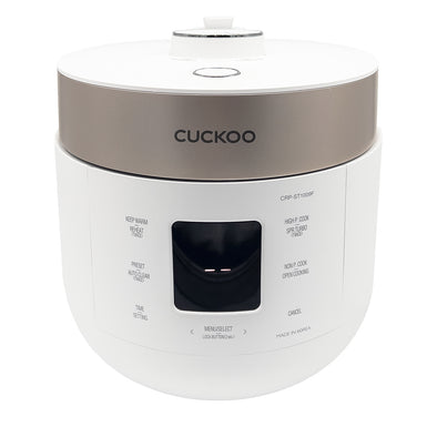 Cuckoo IH Twin Pressure Rice Cooker 25 Menu Options: White, Gaba, Scorched, Porridge, & More, User-Friendly LED Display, 10 Cup / 2.5 qt. (Uncooked)